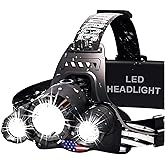 DanForce Headlamp. USB Rechargeable LED Head Lamp. Ultra Bright LUMINUS 1080 Lumen Headlamp Flashlight + Red Light. HeadLamps for Adults, Camping, Outdoors &amp; Hard Hat Light. Zoomable IPX54 Headlight