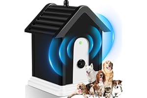 FLYBANBOO Anti Bark Device for Dogs, 50ft Range Dog Training and Behaviour Control Tool, 3-Speed Adjustable, Suitable for Most Dogs from 6 Months to 8 Years Old, Waterproof and Durable for Outdoor Use