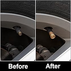 SINGARO Tire Valve Caps, 4pcs Aluminum Alloy Car