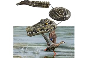 UAYBABU Floating Alligator Decoy, Three-Section Simulation Floating Crocodile, Pond Floating Crocodile Bait, 31 Inch Alligator Statue for Garden Pond Backyard Decoration, Gift for Alligator Lover