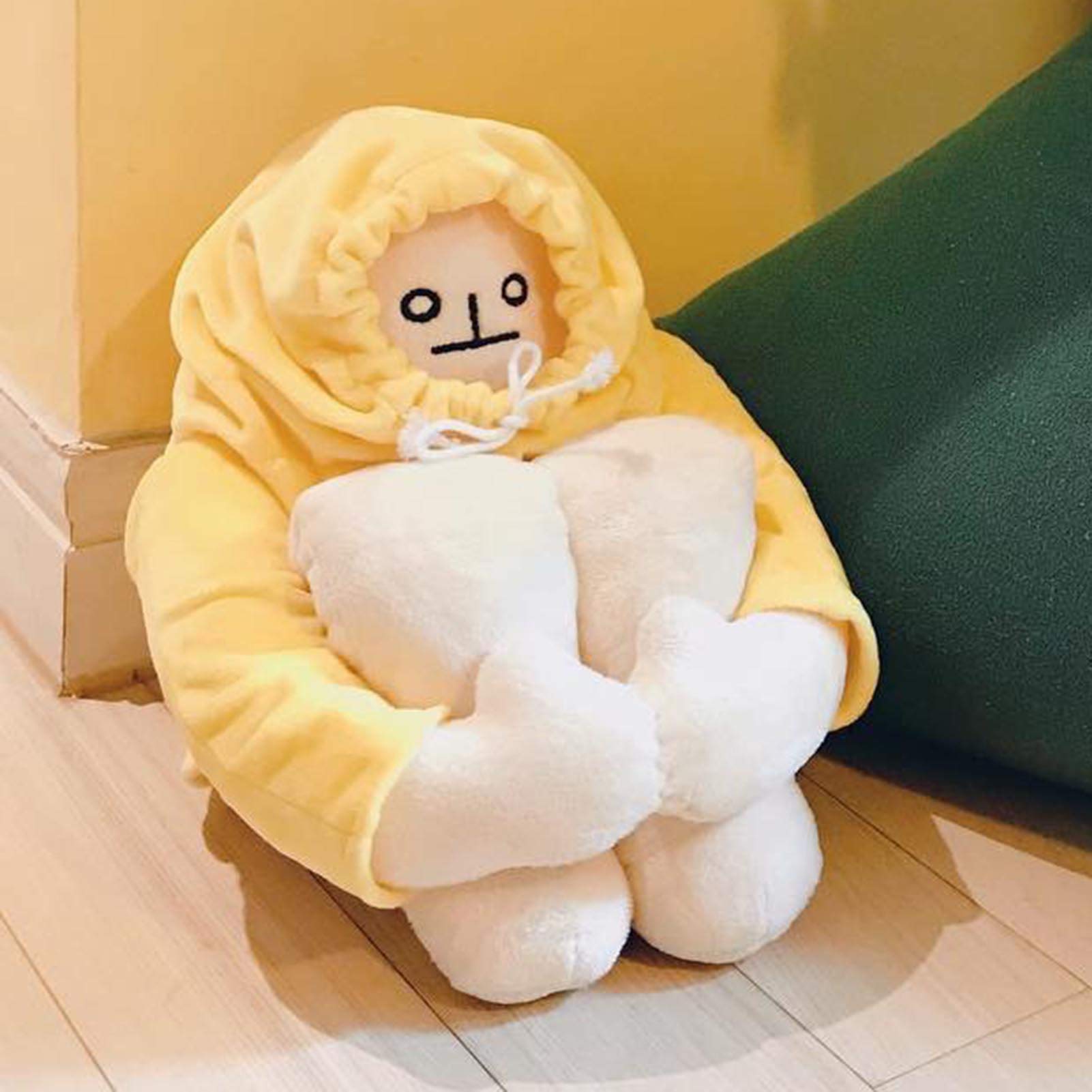 BSOMAM Plush Banana Man Toy Stuffed Doll Magnet Funny Man Doll Decompression Toy Birthday Gift