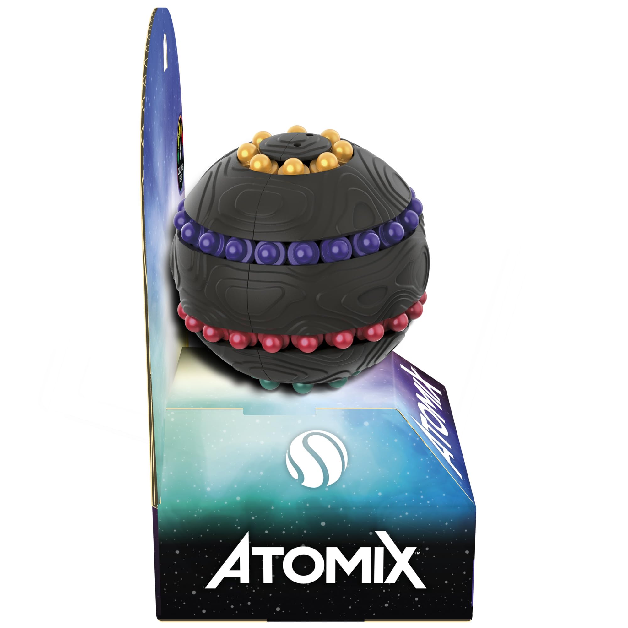 Hasbro Gaming Atomix Game for Kids, Teens, and Adults, Brainteaser Puzzle Sphere Ball and Fidget Toy, 1 Player, Portable Summer Travel Activities, Ages 7+