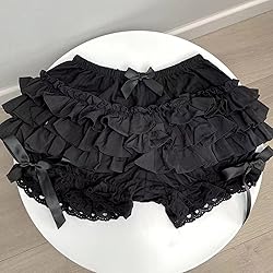 Vibsion Womens Lolita Bloomers Maid Ruffles Pumpkin