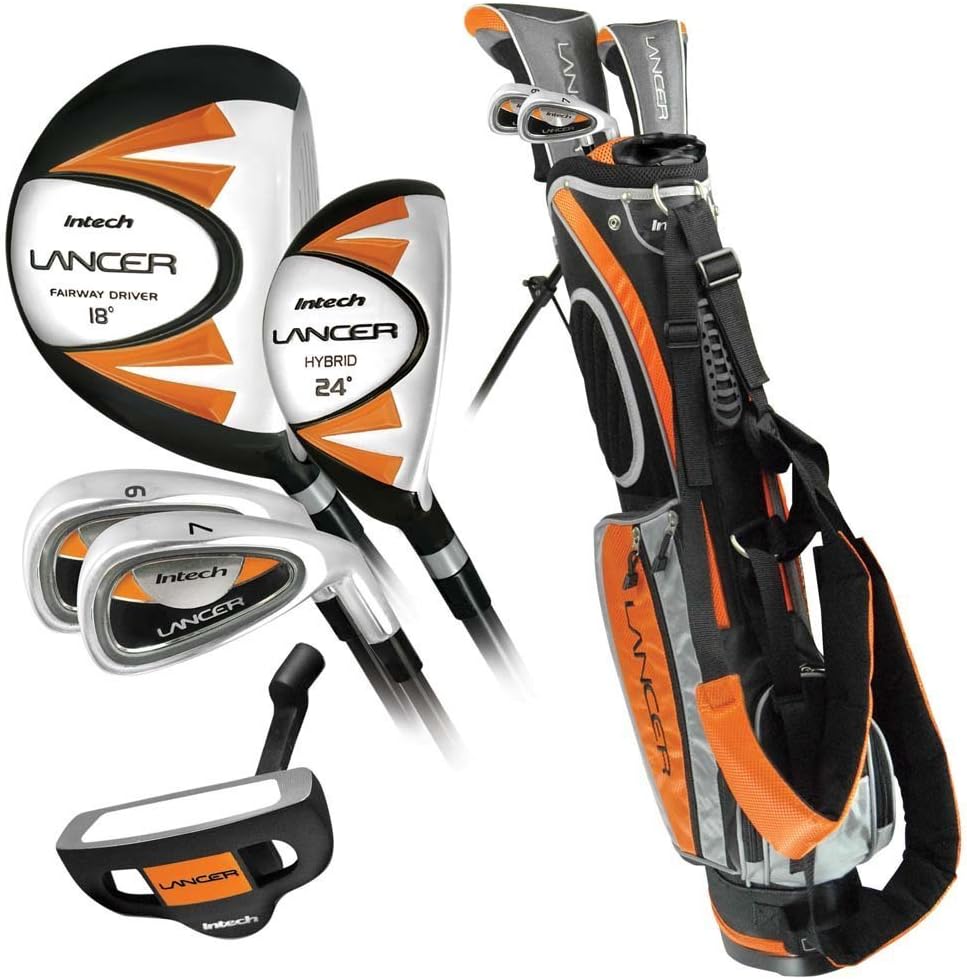 Intech Lancer Junior Golf Set (Age 8-12, Orange)