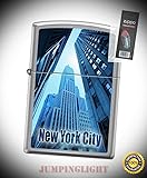 8931 New York City Looking Up Brushed Chrome