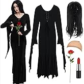 Halloween Costumes for Women Vintage Gothic Family Dress Outfit