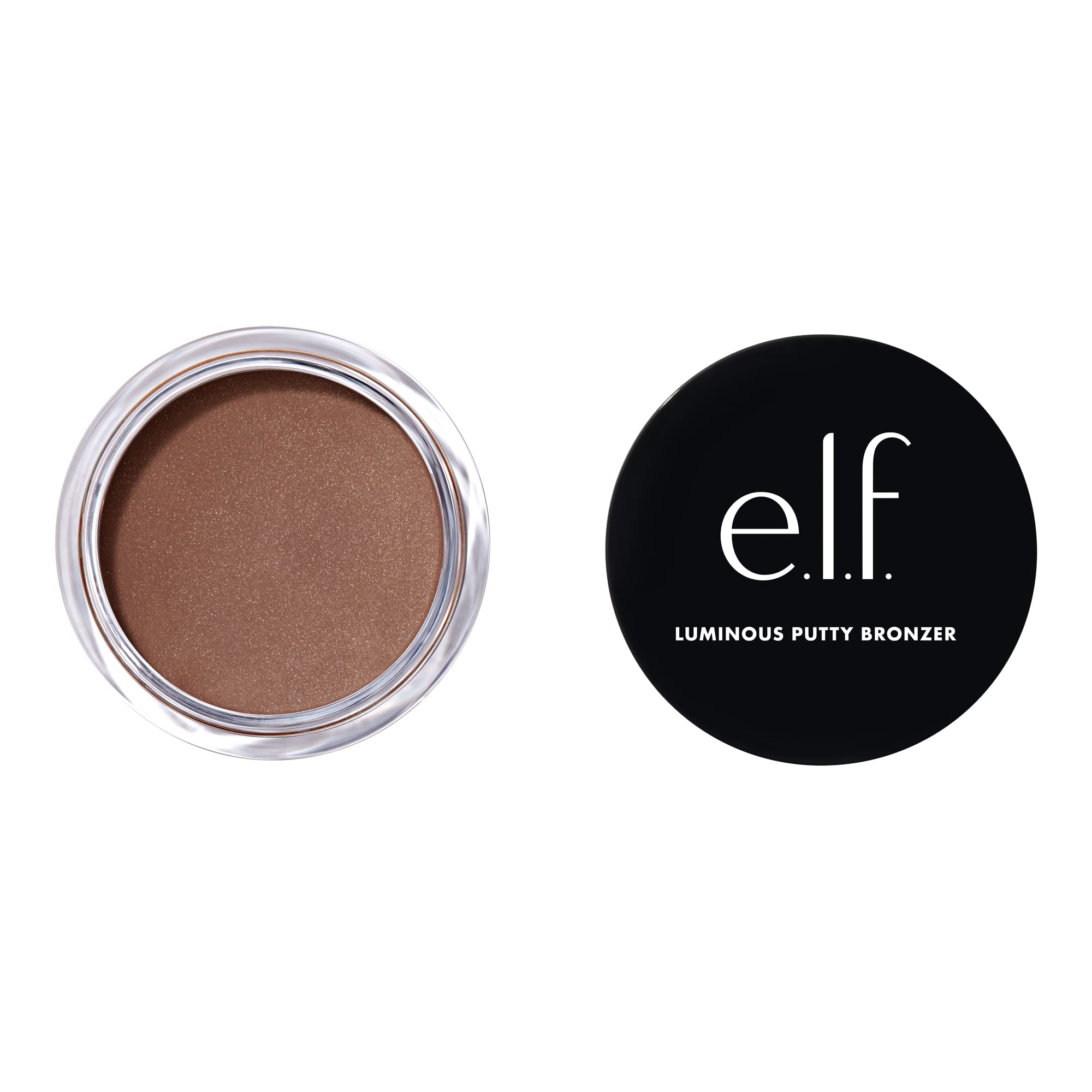 e.l.f. Luminous Putty Bronzer, Lightweight Putty-to-Powder Bronzer For A Radiant, Glowing Finish, Highly Pigmented, Vegan & Cruelty-Free, Get Glowing