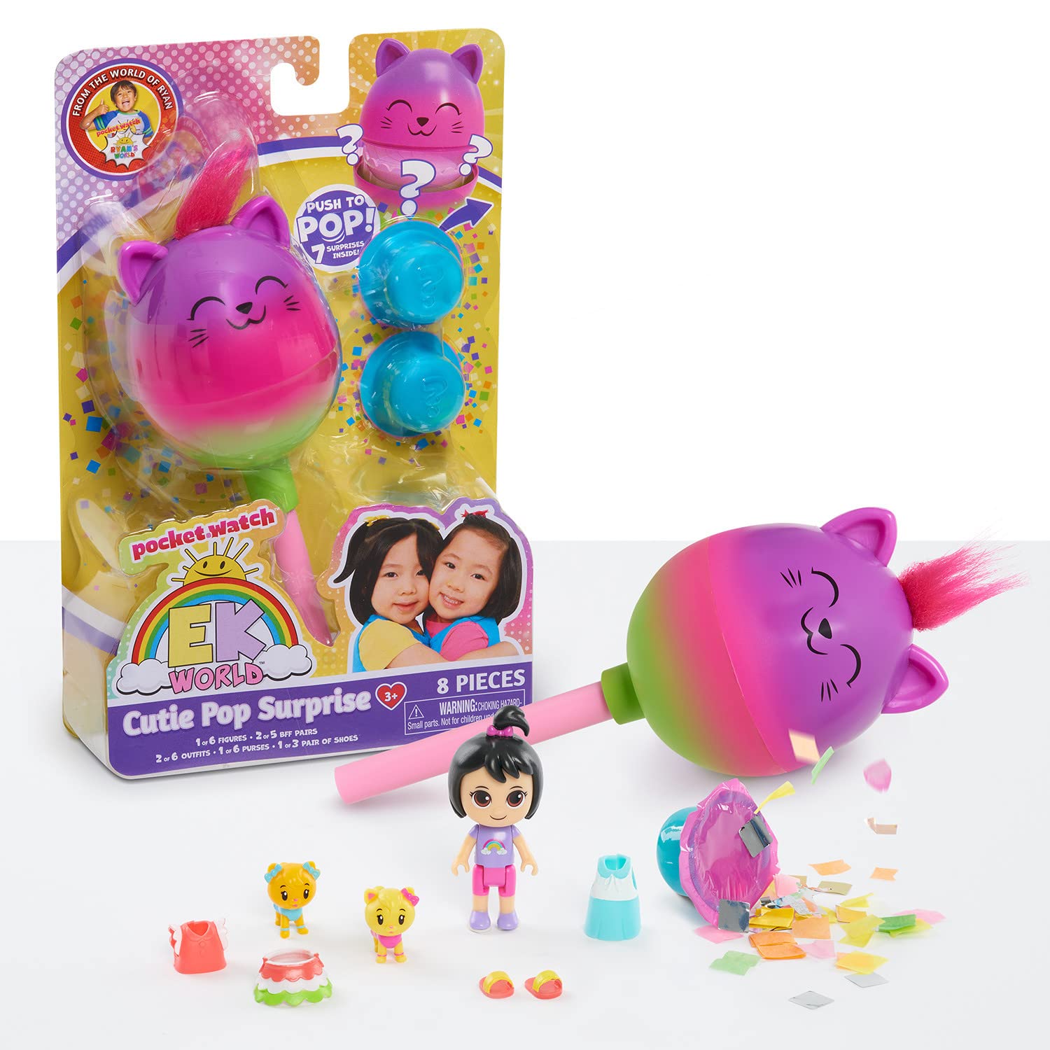 Just Play EK World Cutie Pop Surprise, Includes 7 Surprises, Multi-color, (73141)