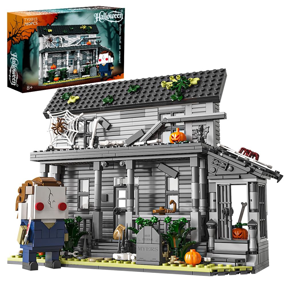 Photo 1 of ***May Be Missing Pieces*** Beamryx Halloween House Building Blocks Kits, Present for Friends and Fans?Collectible Decoration Building Toy(797 Pieces) Compatible with Lego