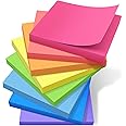 Sticky Notes 3x3 in, 8 Pads Self-Stick Notes with Bright Colors (80 Sheets/pad), Easy to Post Sticky Note Pads for Home, Office, School Classroom Supplies