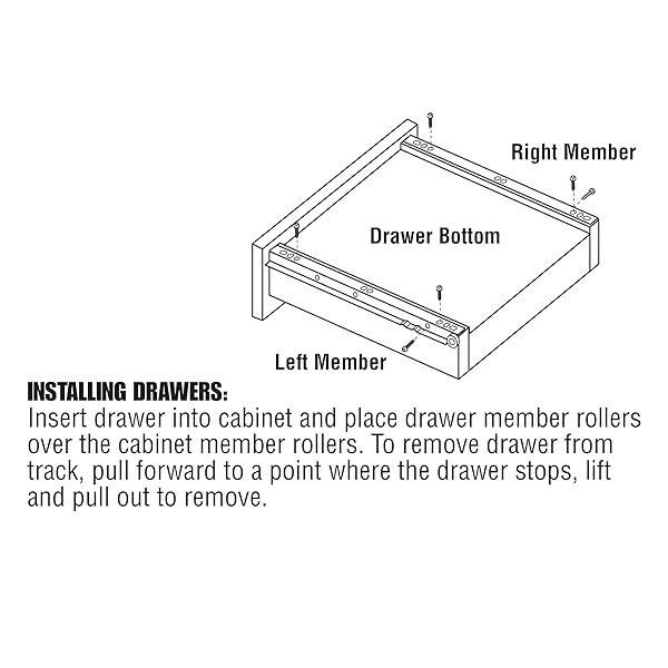 PRIME-LINE MP7211 DRAWER SLIDE KIT – REPLACE DRAWER TRACK HARDWARE – SELF-CLOSING DESIGN –FITS MOST BOTTOM/ SIDE-MOUNTED DRAWER SYSTEMS –17-3/4 IN. STEEL TRACKS, PLASTIC WHEELS, WHITE (1 PAIR)