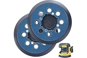 DONANIM 5 Inch Replacement Pad for DeWalt DWE6423/6423K, DWE6421/6421K, DCW210B Random Orbital Sander - Sander Pad for DWE64233 & N329079,Pack of 2