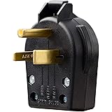 AIDA NEMA 6-30P & 6-50P, 30 & 50 Amp, 250 Volt, 3-Prong Grounded Heavy Duty Angle Plug for Compressor, Ranges, Generator, Wel