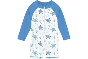 Funnycokid Baby Swimsuit Boy Toddler Bathing Suit Rash Guard UPF 50+ Swimwear 6 Months-4T