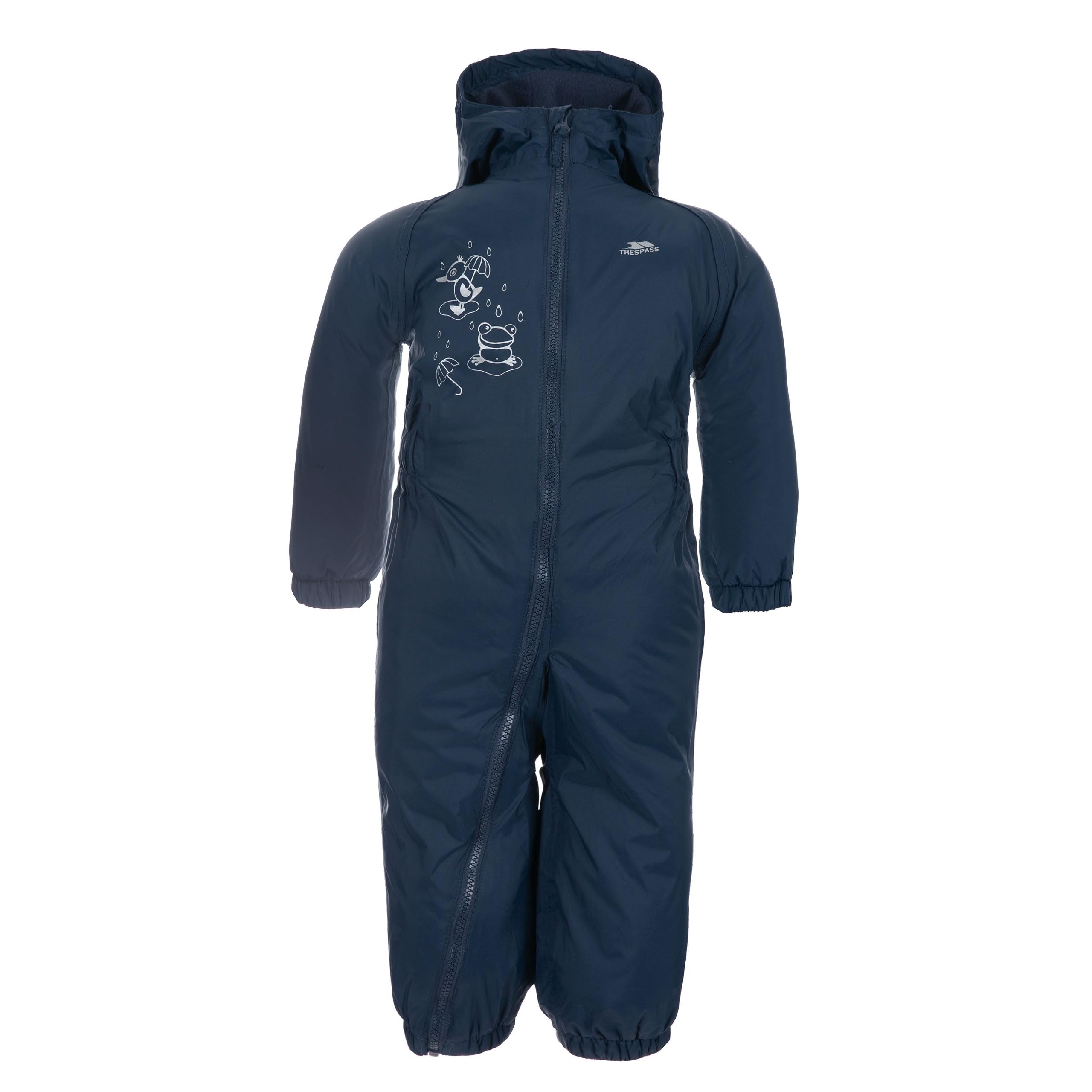 Trespass Babies Rain Suit Hooded All in One Breathable Dripdrop