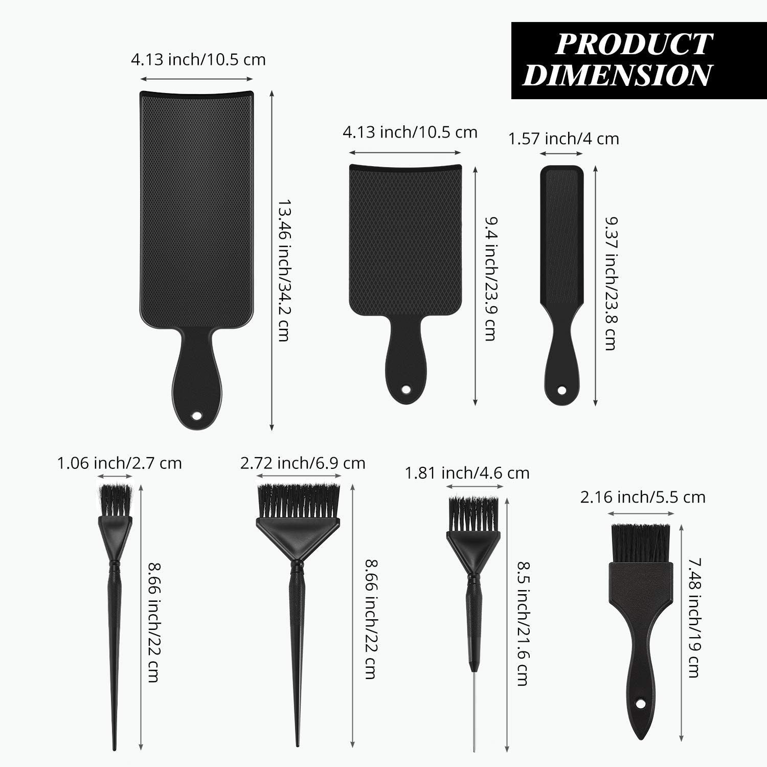 7 Pieces Hair Dye Coloring Kit, Includes 3 Highlighting Paddle Board Balayage Board and 4 Hair Dye Tinting Brush for Hair Coloring Bleaching Salon DIY Home Hair Dryers : Beauty