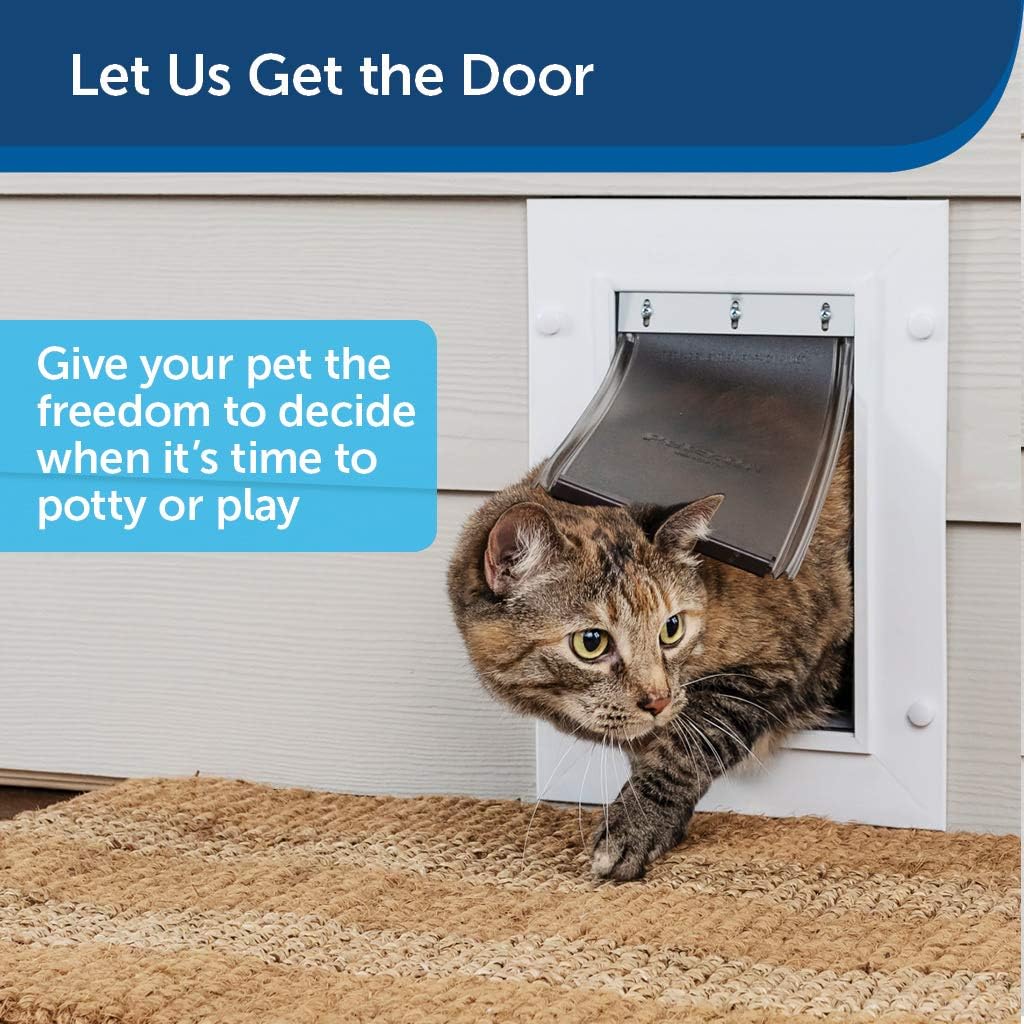 PetSafe Wall Entry Pet Door with Telescoping Tunnel, Large, for Pets Up to 100 Lb., White, Made in the USA : Pet Supplies