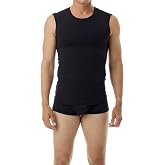Underworks Men's Performance Cotton Compression Muscle Shirt - for Workouts, Slimming, and as Undershirt