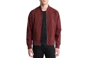 Calvin Klein Mens Matte Logo Zip Bomber JacketCOATS