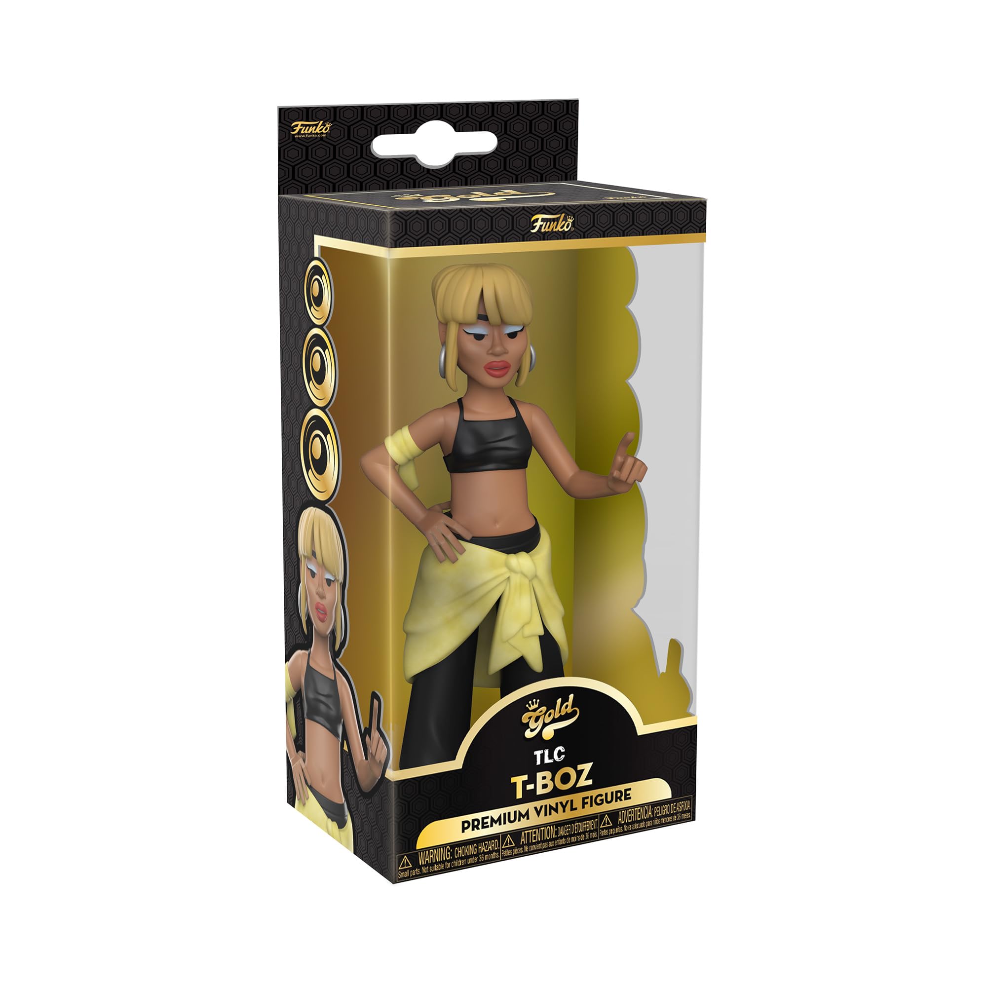 Funko Vinyl Gold 5": TLC - Tionne "T-Boz" Watkins - T-Boz - Collectable Vinyl Action Figure - Birthday Gift Idea - Official Merchandise - Ideal Toy for Music Fans - for Your Collection and Display