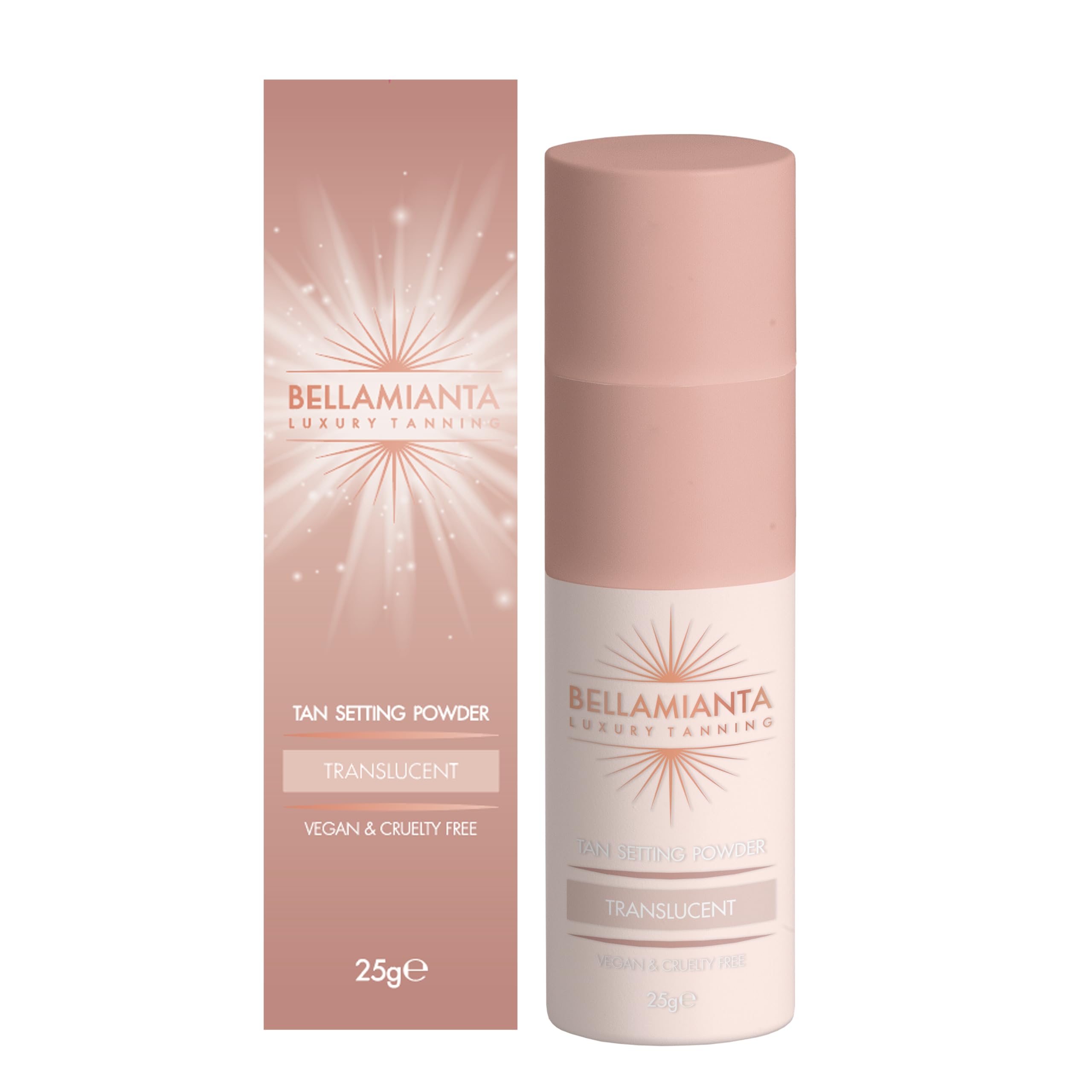Bellamianta Tan Setting Powder Translucent, Silky Smooth Skin, Blurs Imperfections, Helps Your Tan Last Longer, Vegan & Cruelty-Free