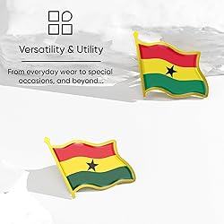 Ghana Flag Lapel Pin - Enamel Metal National Badge