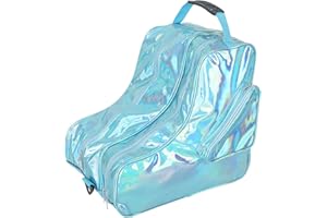 Kuabiz Roller Skate Bag with Adjustable Shoulder Strap Ice Skate Bag Inline Skates Bag Large Capacity Ice Skate Backpack Roller Skate Accessories for Kids Women Adults