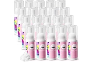 Buqikma Lash Shampoo - 20PCS Lash Shampoo for Lash Extensions Lash Cleaning Kit Gentle Eyelash Shampoo Rich Foaming Cleanser Lash Wash for Professional Salon Home Use(Each Bottle 60ml/2.11fl.oz)