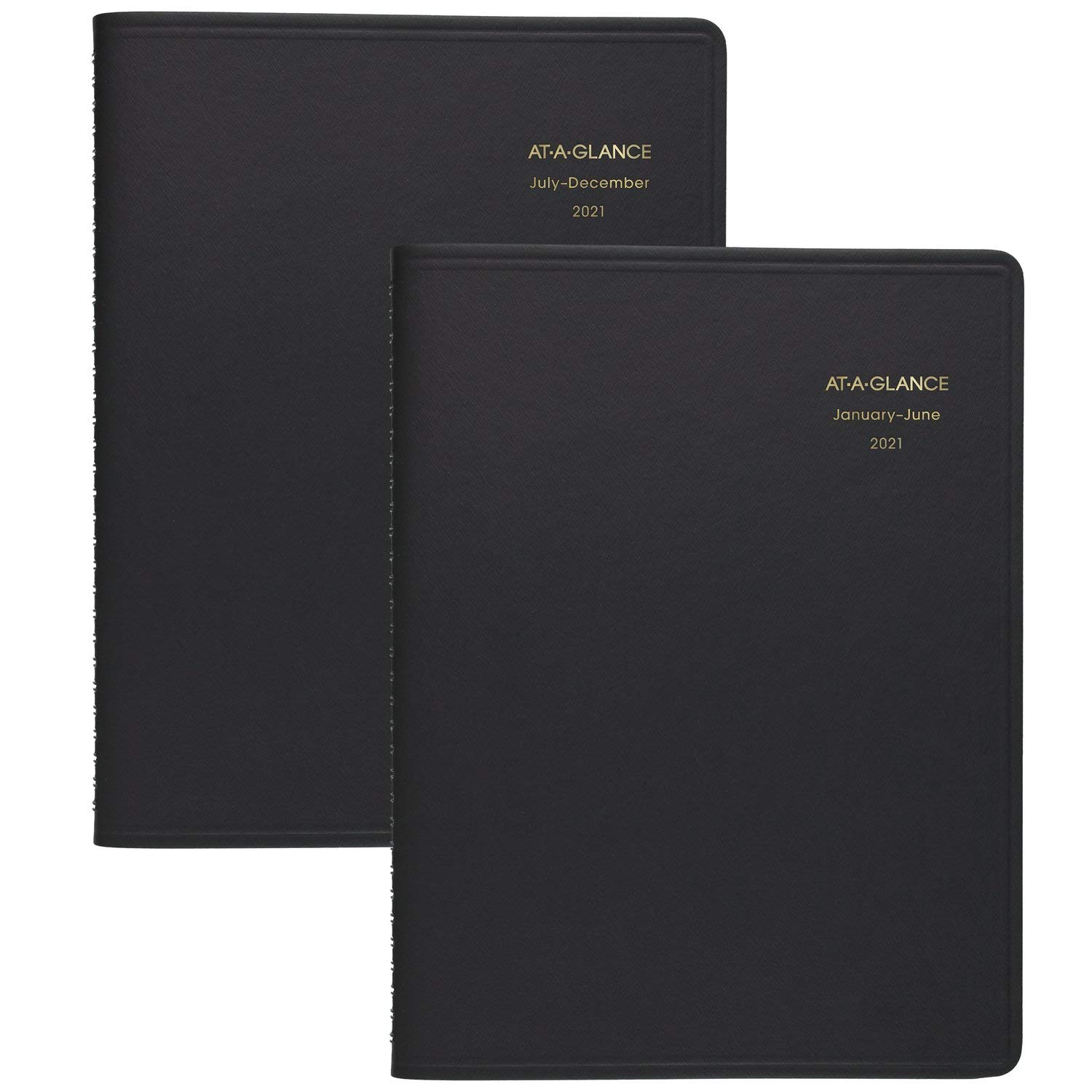 2021 Eight Person Daily Appointment Book by AT-A-GLANCE, 8-1/2" x 11", Large, Black (702127121)