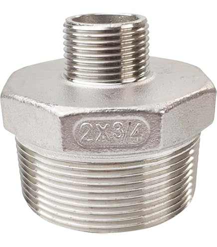 Beduan Stainless Steel Reducer Hex Bushing, 2" Male NPT To 3 - View #8