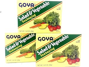Goya Salad & Vegetable Seasoning 1.41 oz Pack of 3