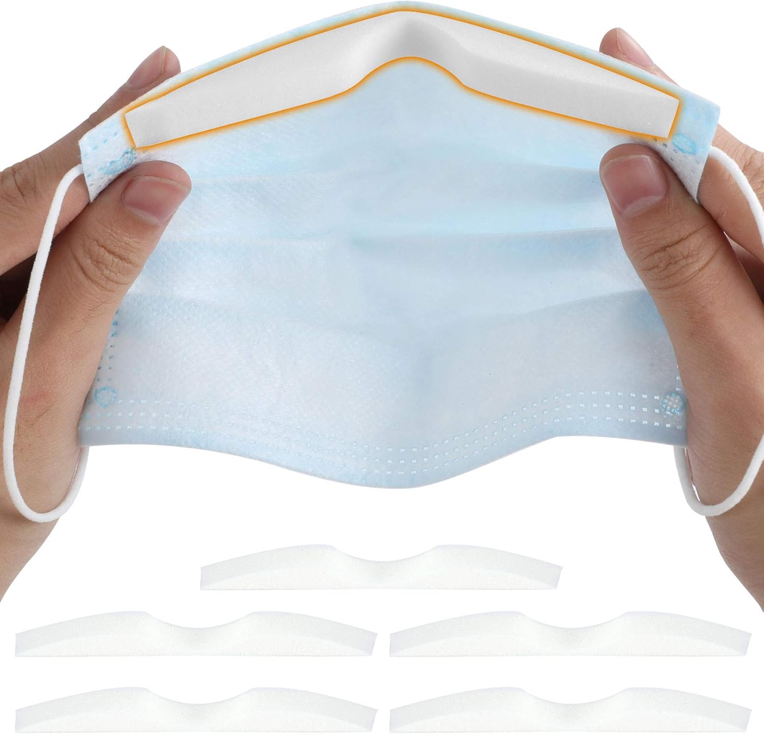 Sponge AntiFog Nose Bridge Pads Seal Nose Cushion Memory Foam Nose