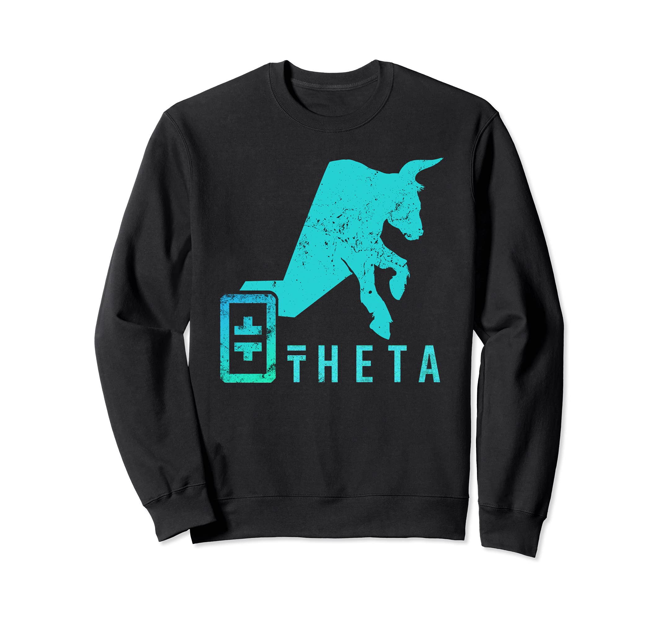 Theta to the Moon Tee, THETA Crypto Coin Bullrun Blockchain Sweatshirt