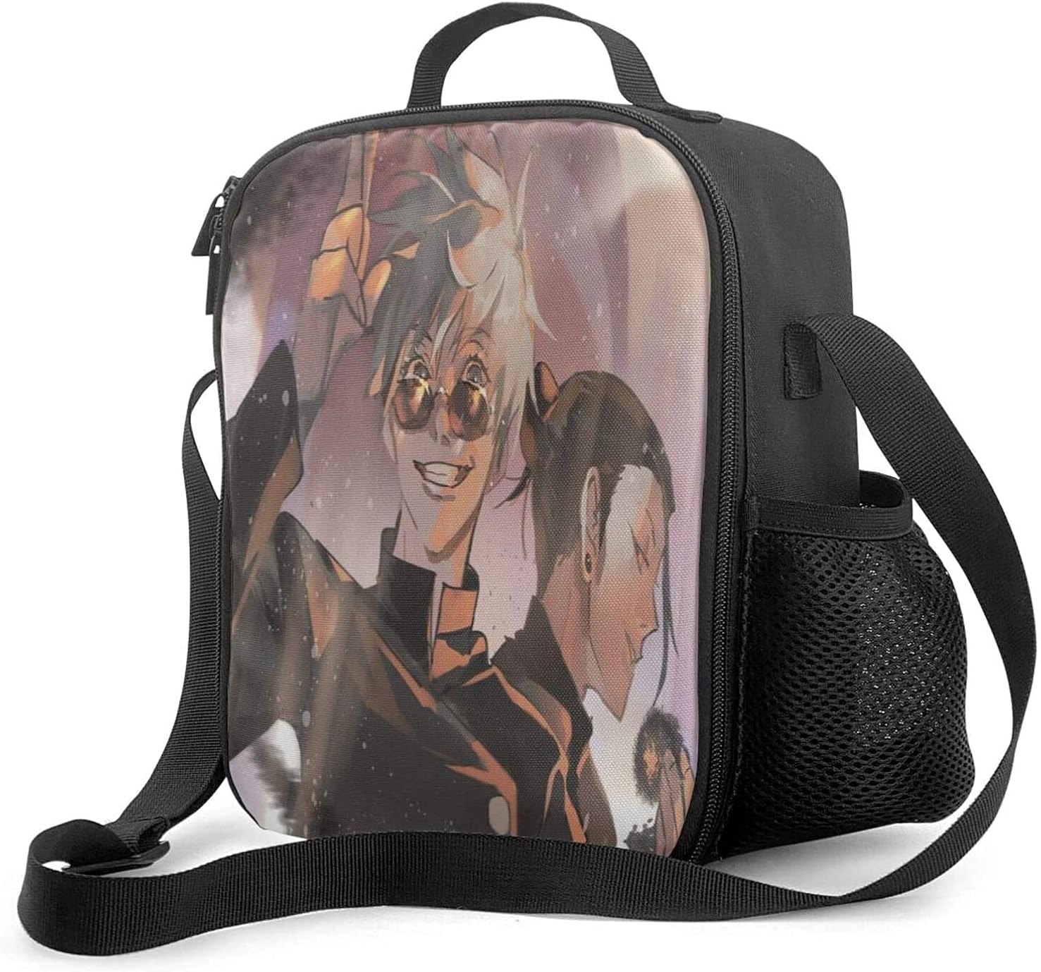 KINGAM Jujutsu Kaisen Reusable Lunch Box,Sturdy Durable Lunch Bag