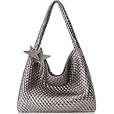 OUYGZOU Woven Tote Bag for Women, Shoulder Handbags, Beach Hobo, Handwoven Satchel Underarm Bag, Top-Handle Bag With Purses