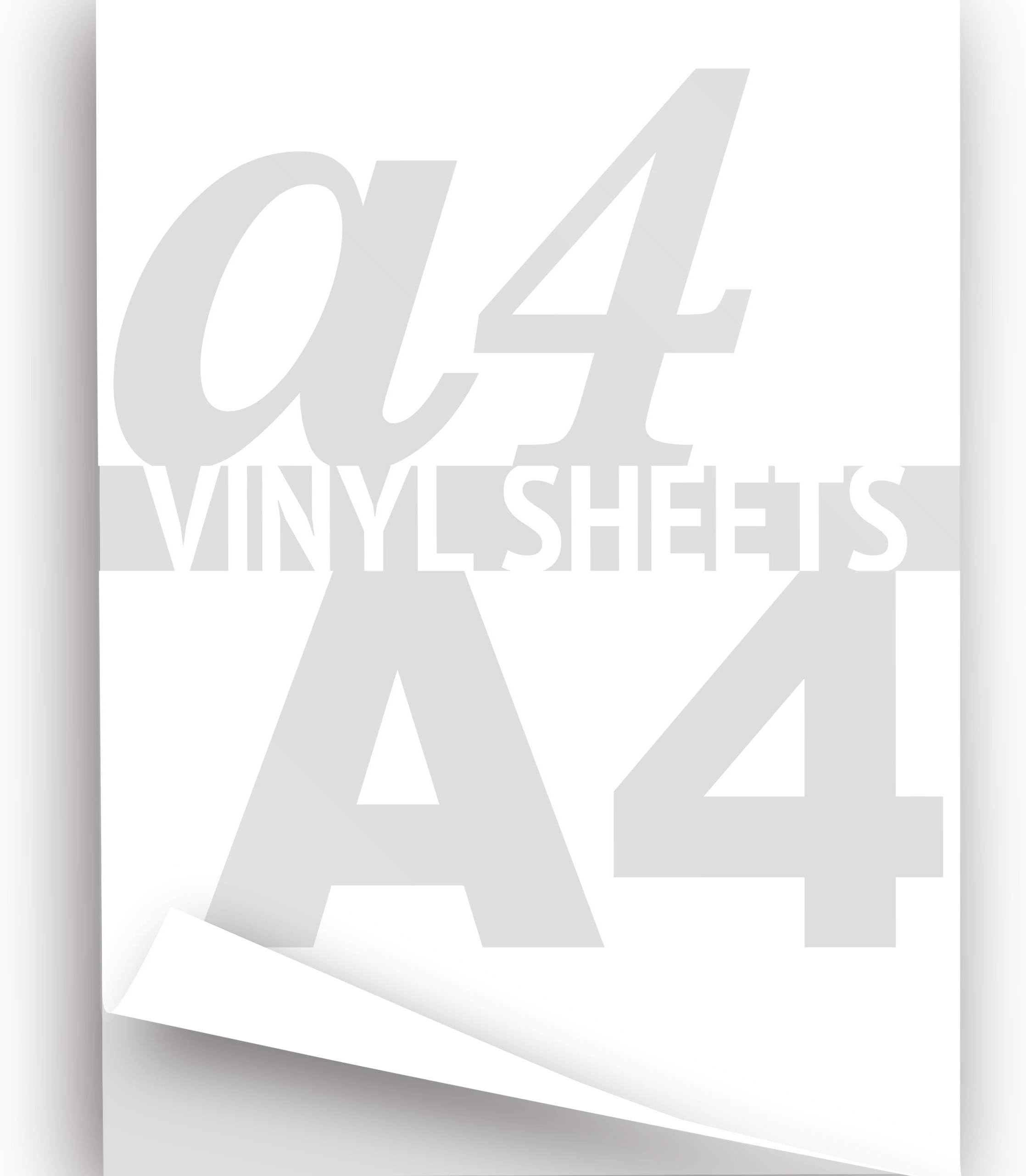 JasonCarlMorgan Printable Vinyl A4 Sheet White 297x210mm Gloss 1x Self-adhesive Sticker Paper