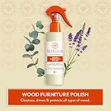 Wheelers Natural Wood Polish Spray 300ml Beeswax Essential Oils UK Made view 2