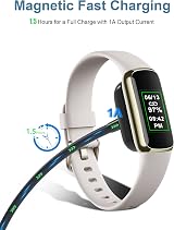 Bicmice Charger for Fitbit Charge 6 5 Luxe | 3.3ft Magnetic USB Cable view 3