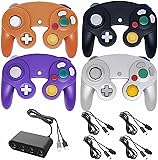 4 Pack Wired Gamecube Controllers with 4 Port USB