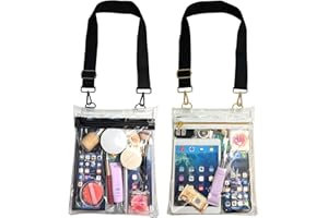 DRLOKPAK Clear Bag Stadium Approved Clear Purse Crossbody Bag For Concert Sports Gym Event