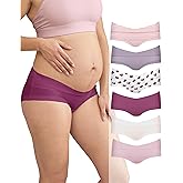 Intimate Portal Maternity Underwear Cotton Pregnancy Postpartum Panties Under the Bump Boyshort Briefs