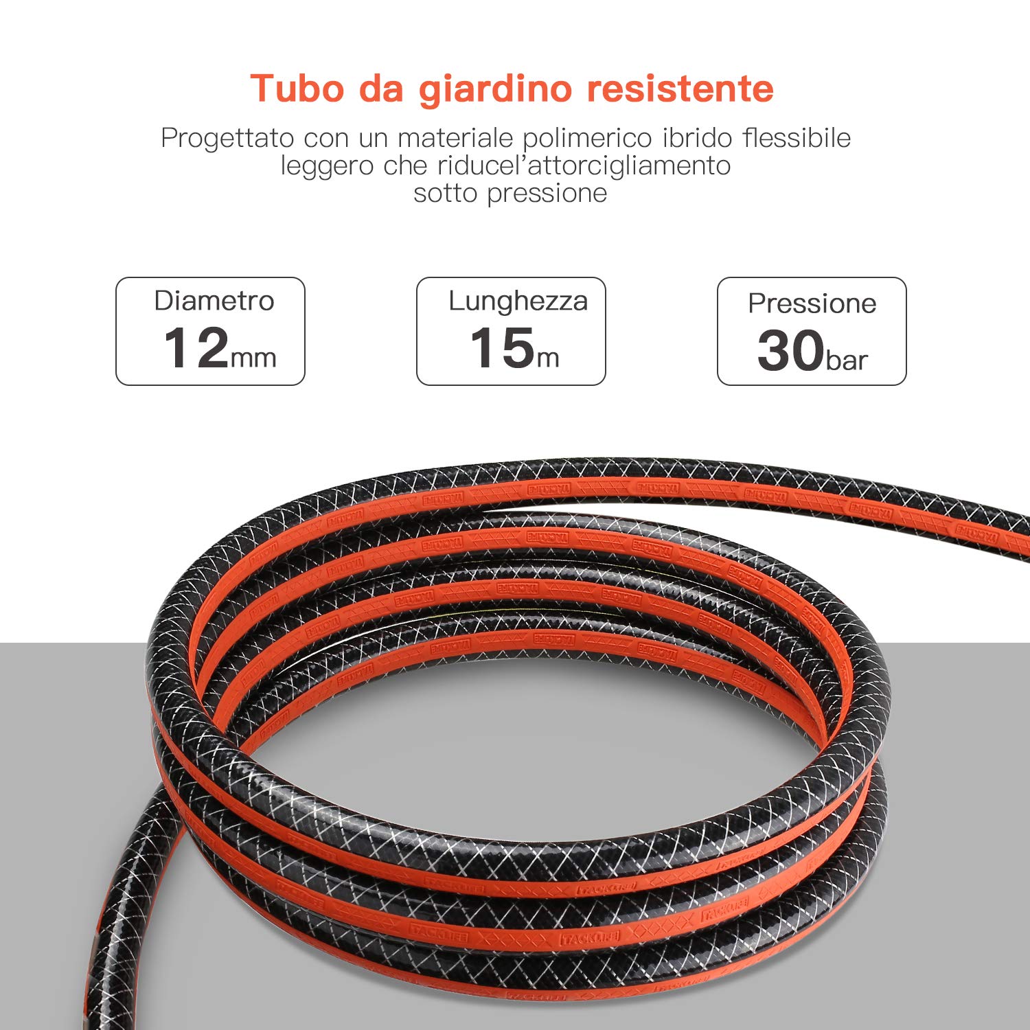 Tubo Flessibile A Molla Alta Pressione 50cm - Per Pompe PCP E Compressori - Acciaio Inox - Foto 7