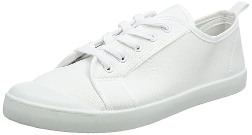 new look white trainers
