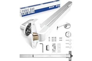 FORTSTRONG 31" Commercial Push Bar Panic Exit Device (Silver) - Panic Bars for Exit Doors with Door Handle - UL Listed Grade 