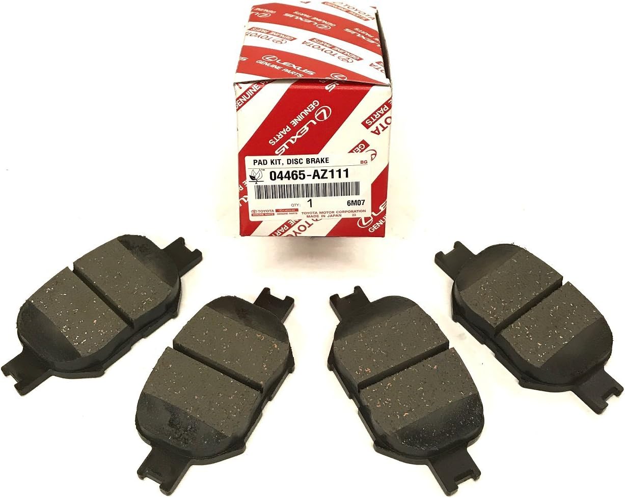 Amazon Com Genuine Toyota Premium Ceramic Front Brake Pad Set 04465 Az111 2005 2010 Scion Tc Automotive