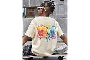 Boys Graphic T-Shirt, Printed Short Sleeve Tee for Kids 8–14