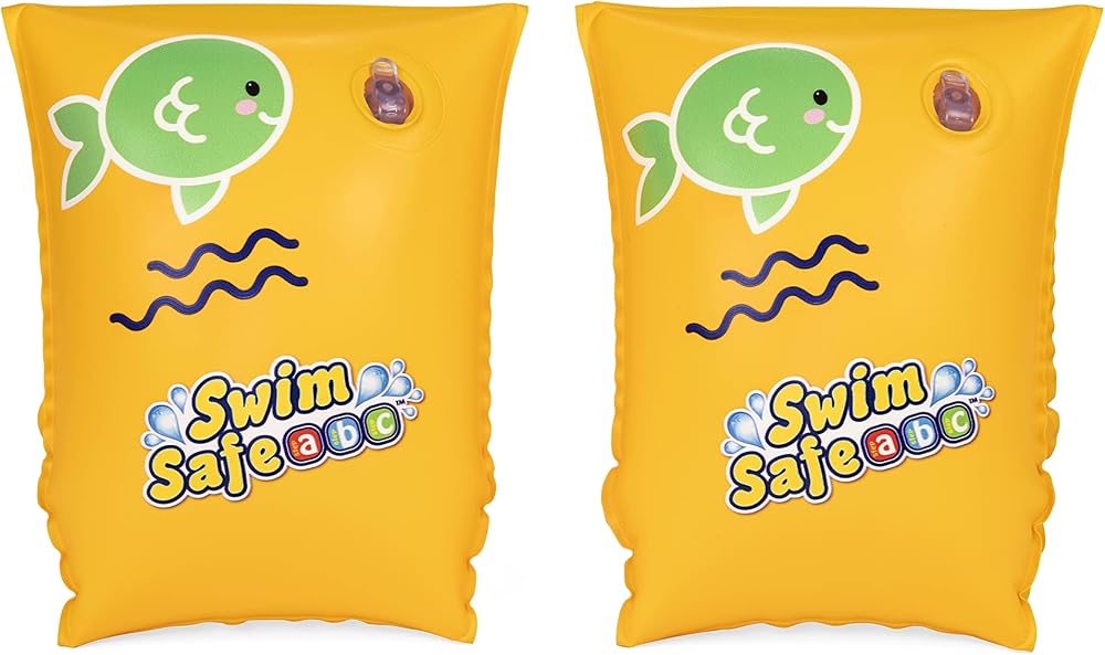 Bestway Inflatable Kids Arm Bands Yellow 3-6 Years Swim Float Bands