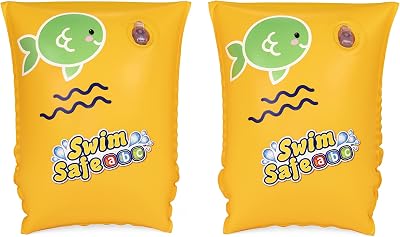 Bestway Inflatable Kids Arm Bands Yellow 3-6 Years Swim Float Bands