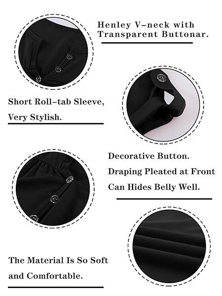 VANKOVISHION SHORT SLEEVE T-SHIRTS TOPS CASUAL BASIC TEES FOR WOMEN