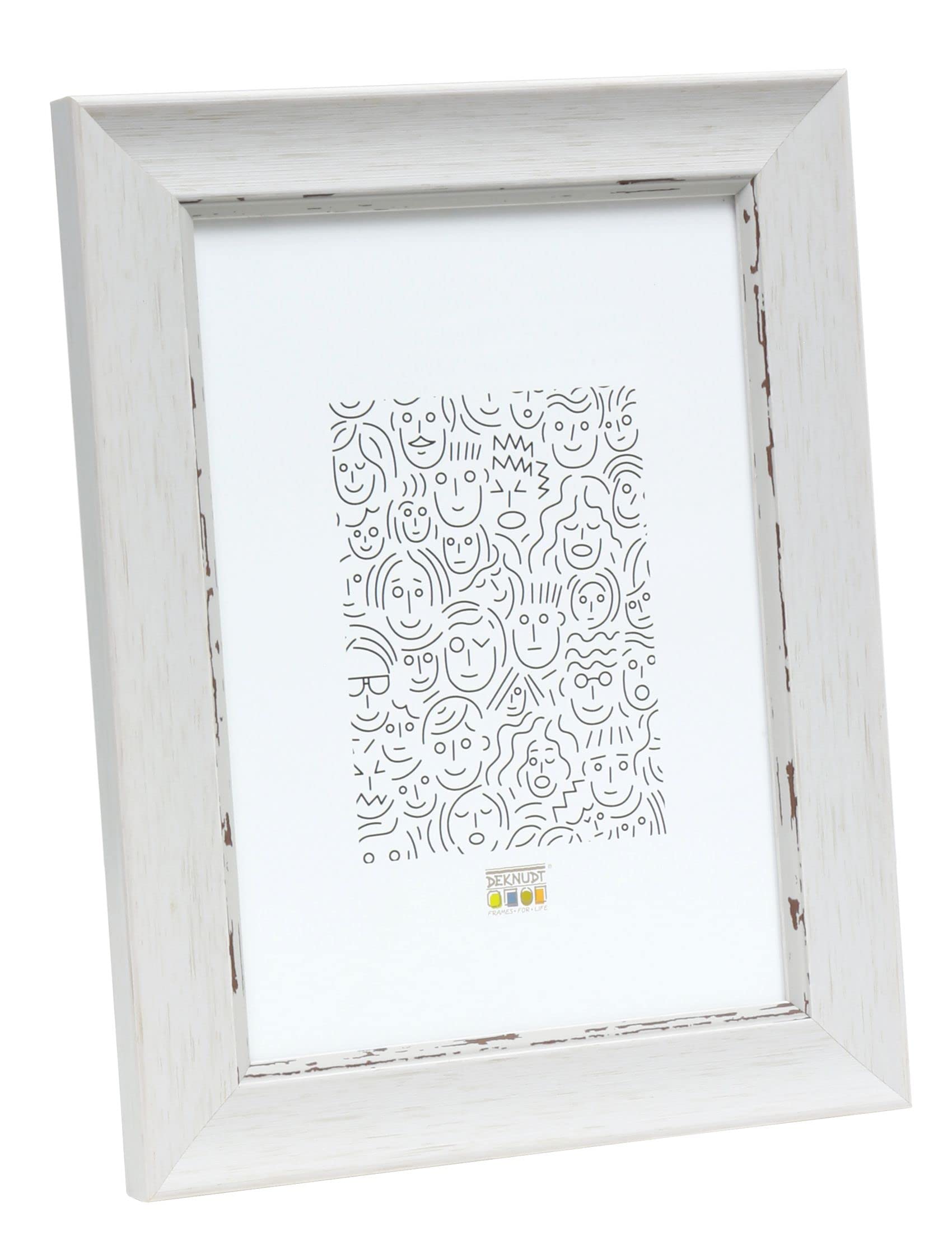 Deknudt Photo Frames, Resin, White, 20 x 28 cm